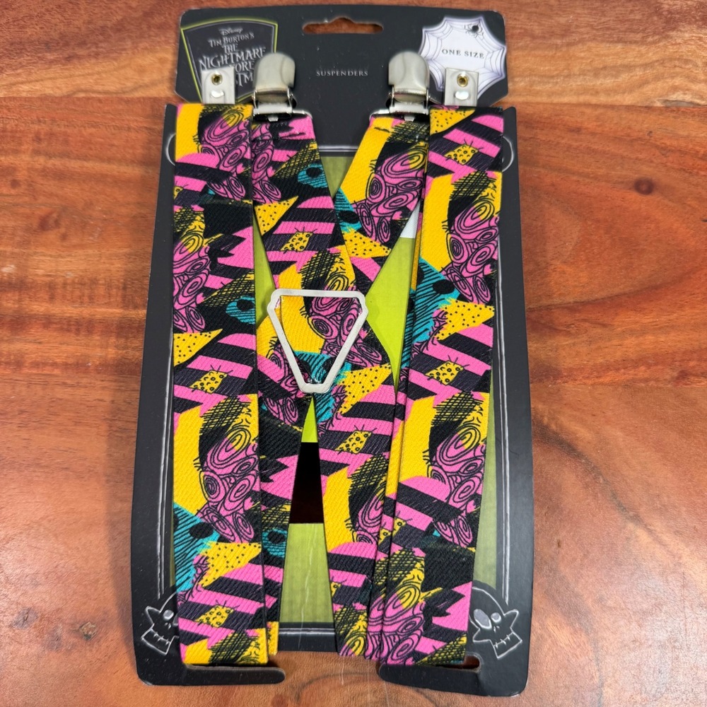 New Disney Nightmare Before Christmas Sally Patchwork Suspenders Y-Back One Size